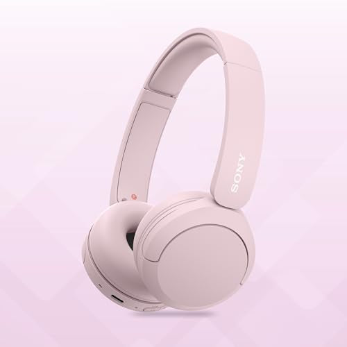 Sony WH-CH520 Wireless Bluetooth Headphones On Ear with Mic, Up to 50Hrs Battery, Quick Charge, DSEE Upscale, Multipoint Connectivity, Voice Assistant, Customized EQ-Blue