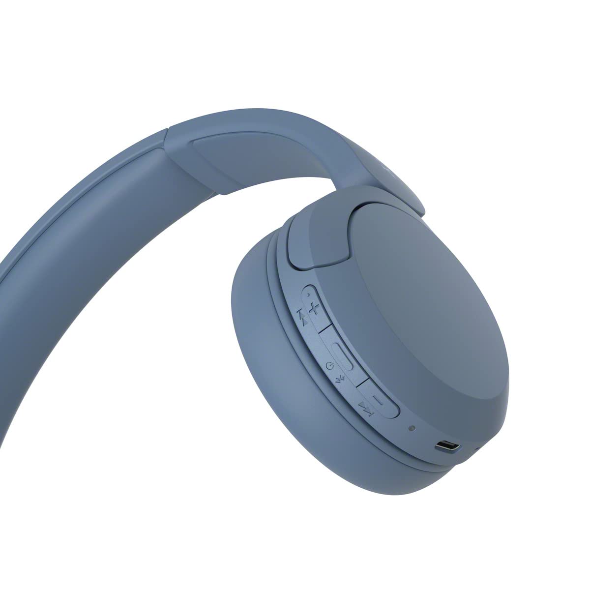 Sony WH-CH520 Wireless Bluetooth Headphones On Ear with Mic, Up to 50Hrs Battery, Quick Charge, DSEE Upscale, Multipoint Connectivity, Voice Assistant, Customized EQ-Blue