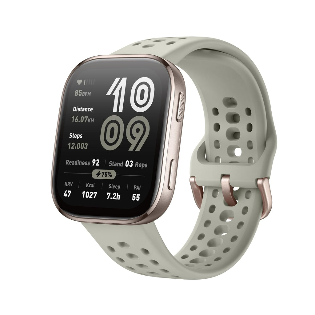 Amazfit Bip 6 Smart Watch 46mm, 14 Day Battery, 1.97" AMOLED Display, GPS & Free Maps, AI, Bluetooth Call & Text, Health, Fitness & Sleep Tracker, 140+ Workout Modes, 5 ATM Water-Resistance, Charcoal