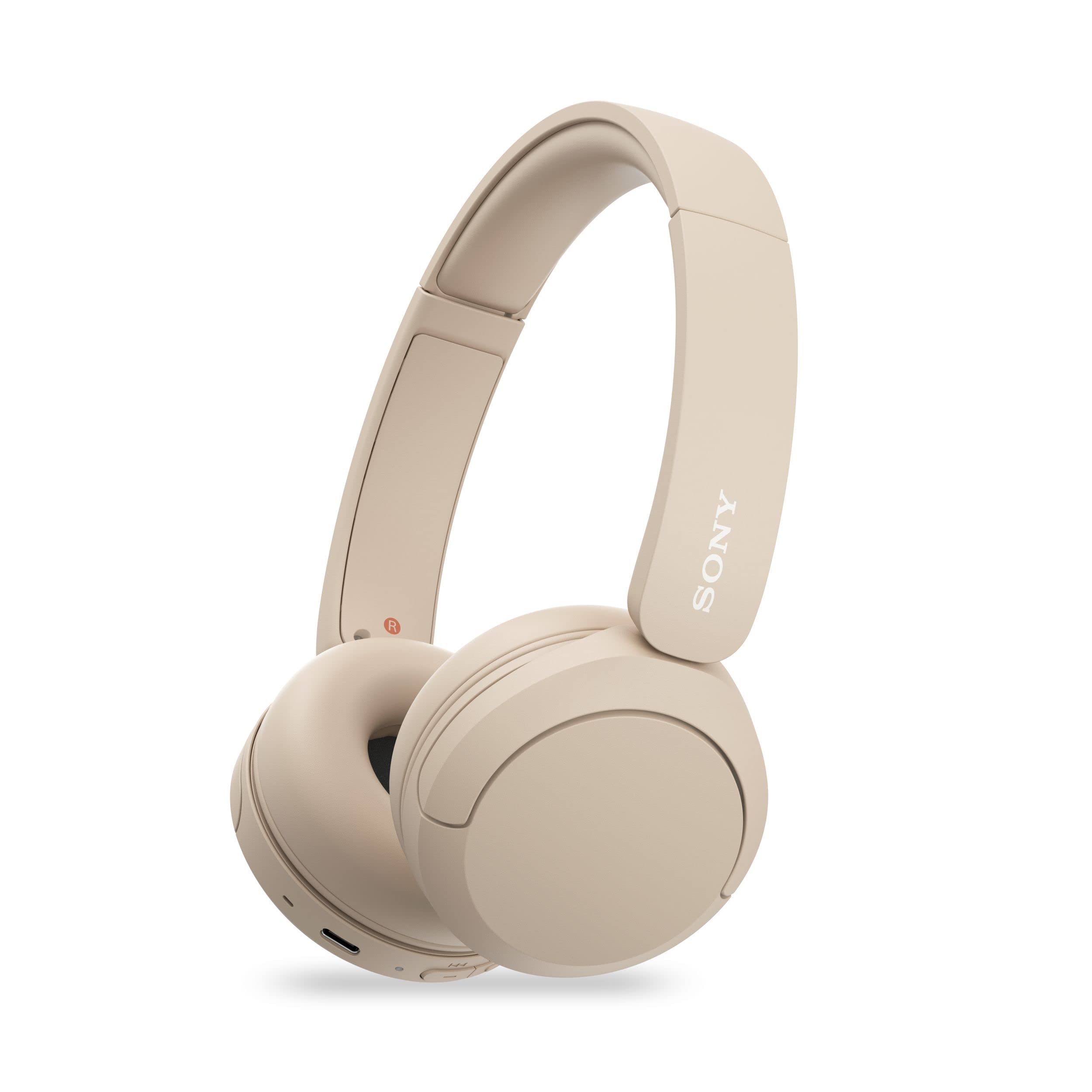 Sony WH-CH520 Wireless Bluetooth Headphones On Ear with Mic, Up to 50Hrs Battery, Quick Charge, DSEE Upscale, Multipoint Connectivity, Voice Assistant, Customized EQ-Blue