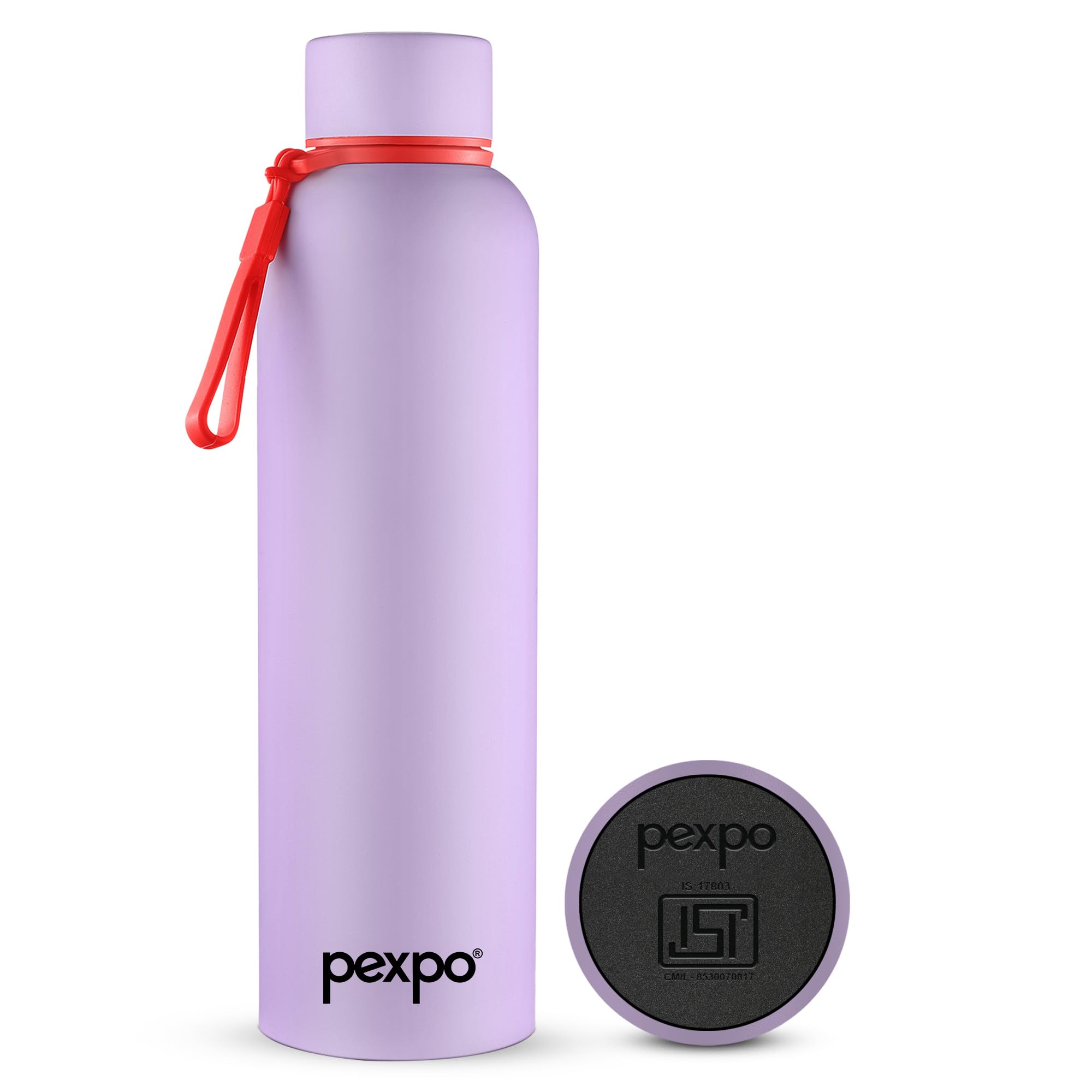 Pexpo Bravo 1000 ISI Certified Stainless Steel Water Bottle - 980ml | Double Wall Vacuum Insulated Flask | Hot & Cold Thermos | Leakproof | Ideal for Home, Office, Gym, Outings - Military Green
