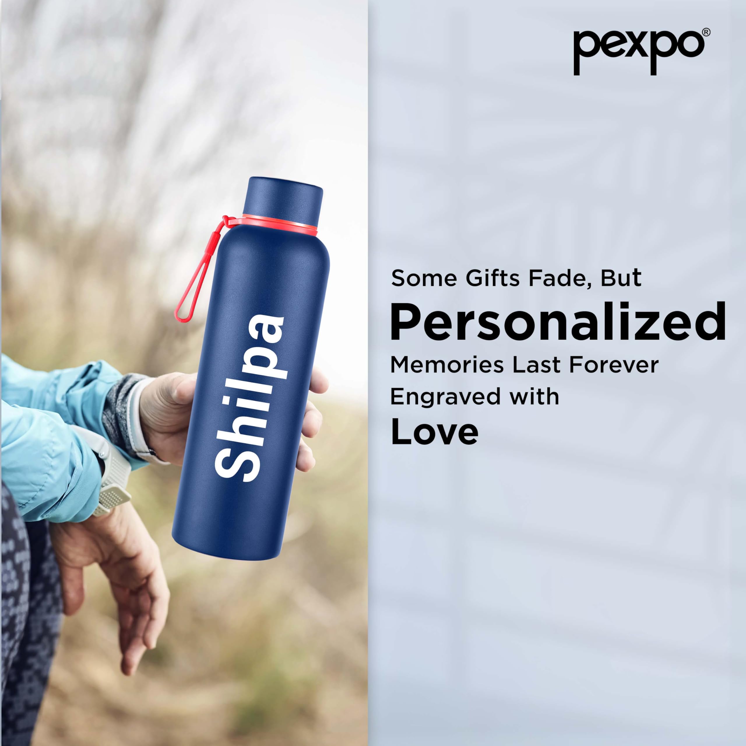 Pexpo Bravo 1000 ISI Certified Stainless Steel Water Bottle - 980ml | Double Wall Vacuum Insulated Flask | Hot & Cold Thermos | Leakproof | Ideal for Home, Office, Gym, Outings - Military Green