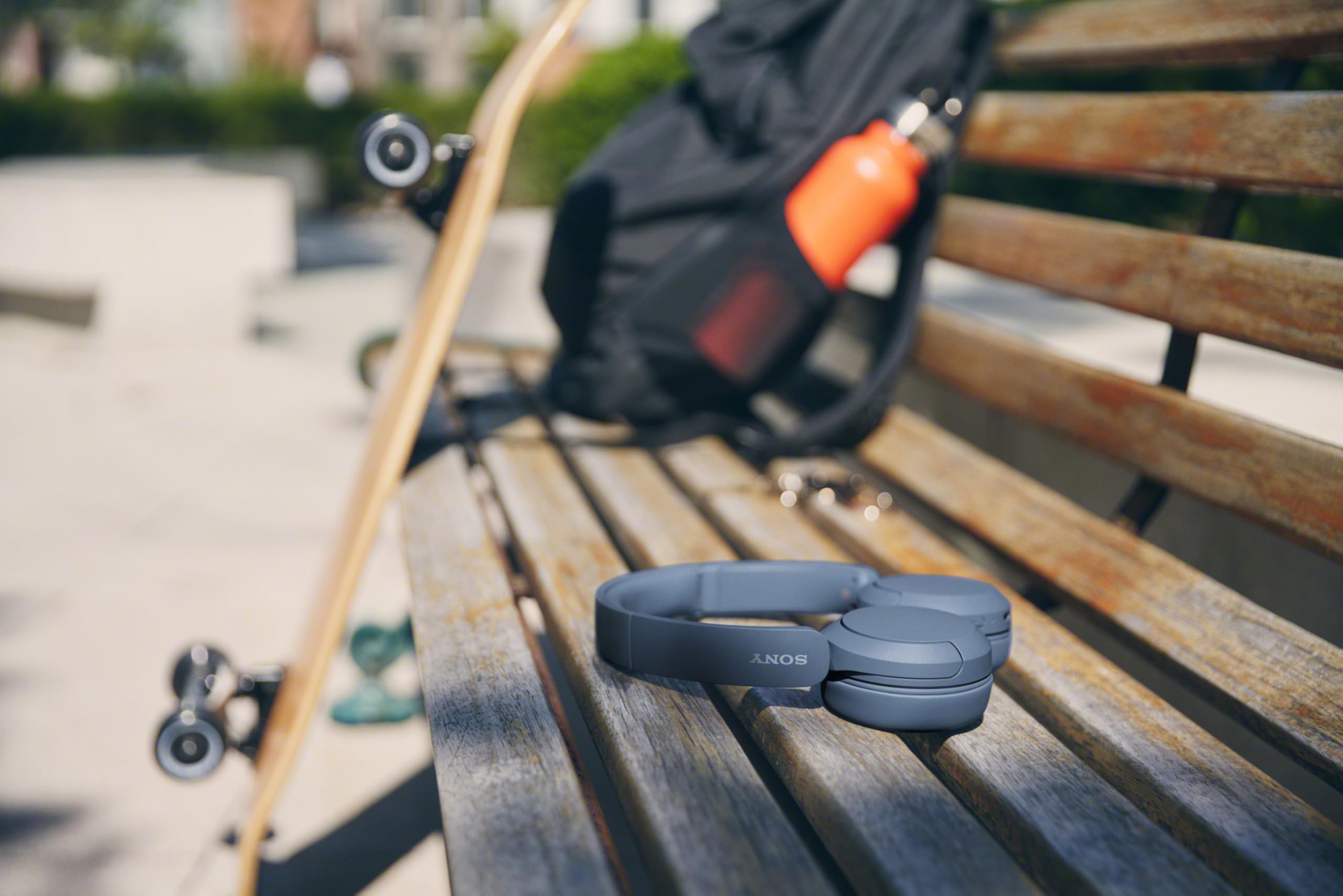 Sony WH-CH520 Wireless Bluetooth Headphones On Ear with Mic, Up to 50Hrs Battery, Quick Charge, DSEE Upscale, Multipoint Connectivity, Voice Assistant, Customized EQ-Blue