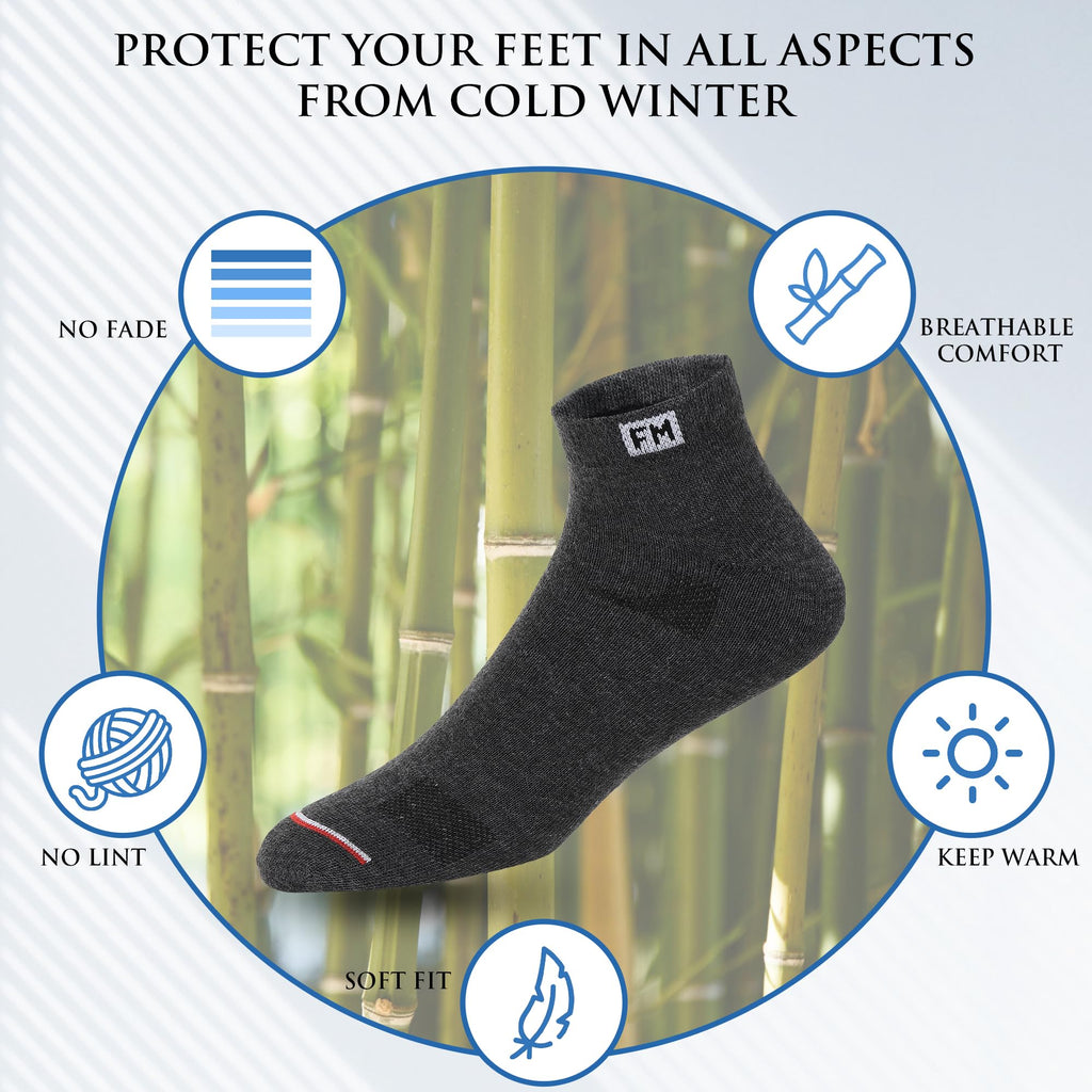 Fitness Mantra® 12 Pairs Sports Ankle Cotton Socks | Free Size| Breathable| Daily Use| Multicolor| 12 Pairs|