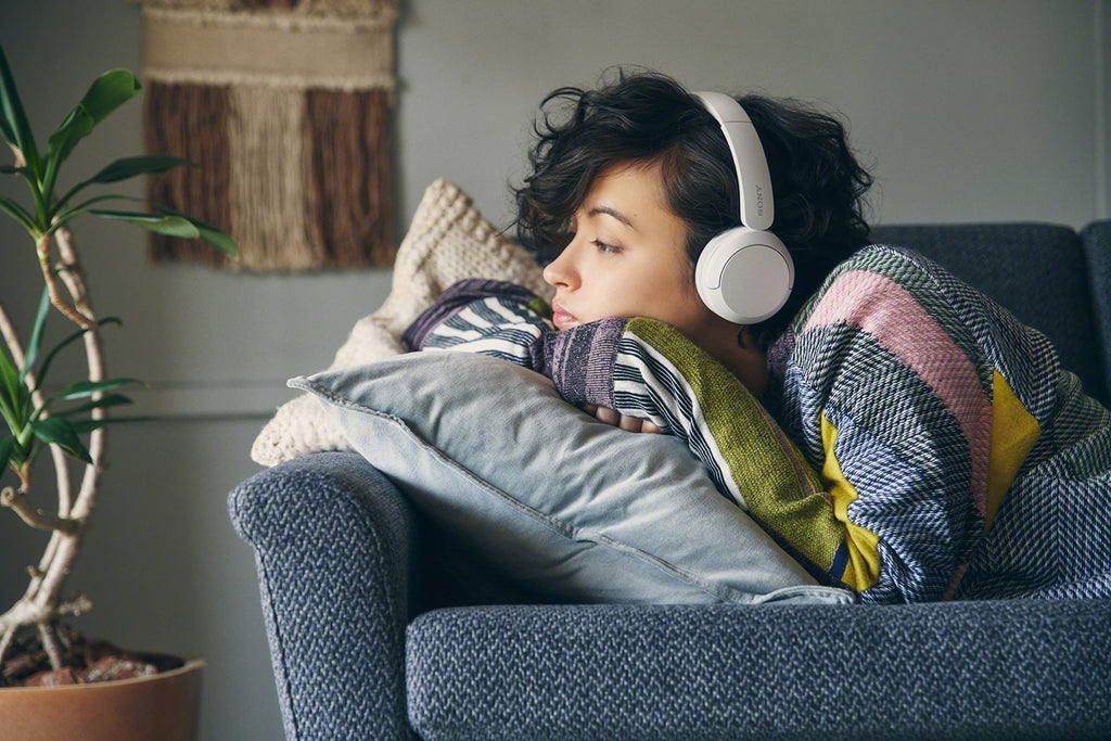 Sony WH-CH520 Wireless Bluetooth Headphones On Ear with Mic, Up to 50Hrs Battery, Quick Charge, DSEE Upscale, Multipoint Connectivity, Voice Assistant, Customized EQ-Blue